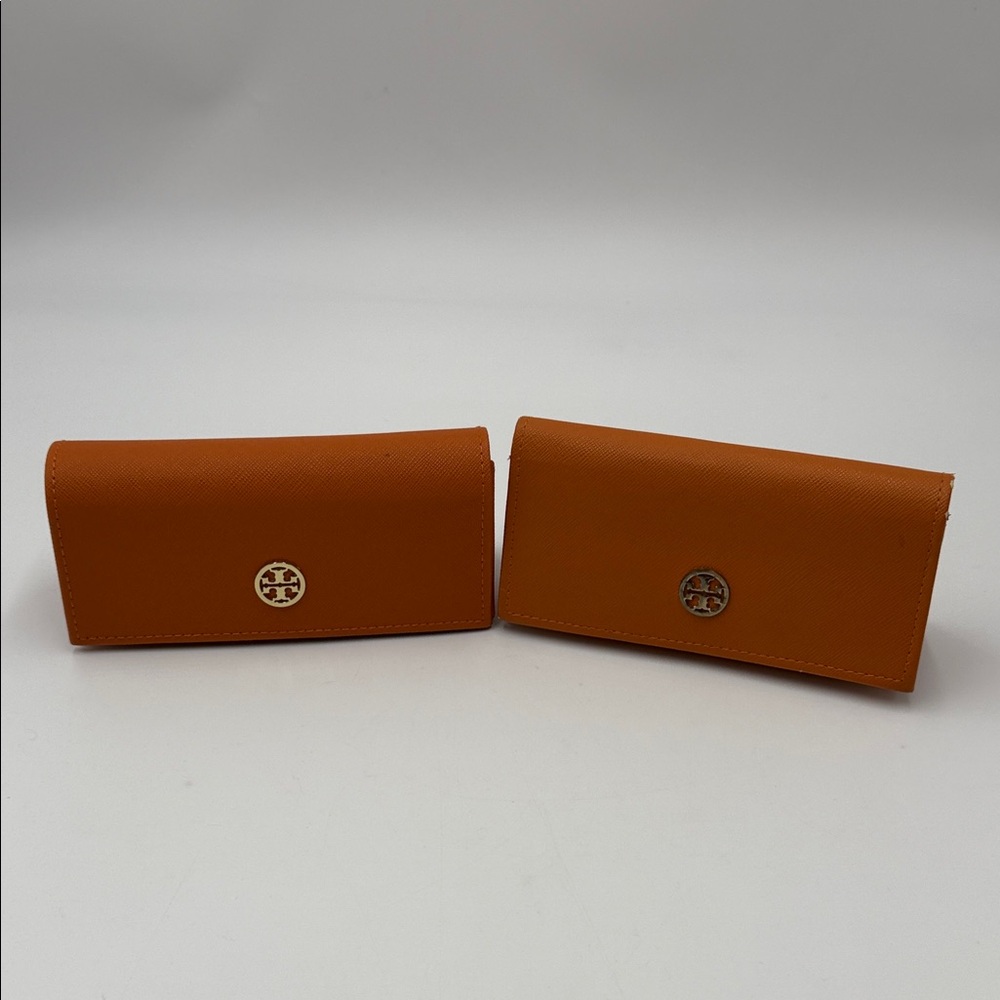 2 Tory Burch Orange Sunglasses Case Only